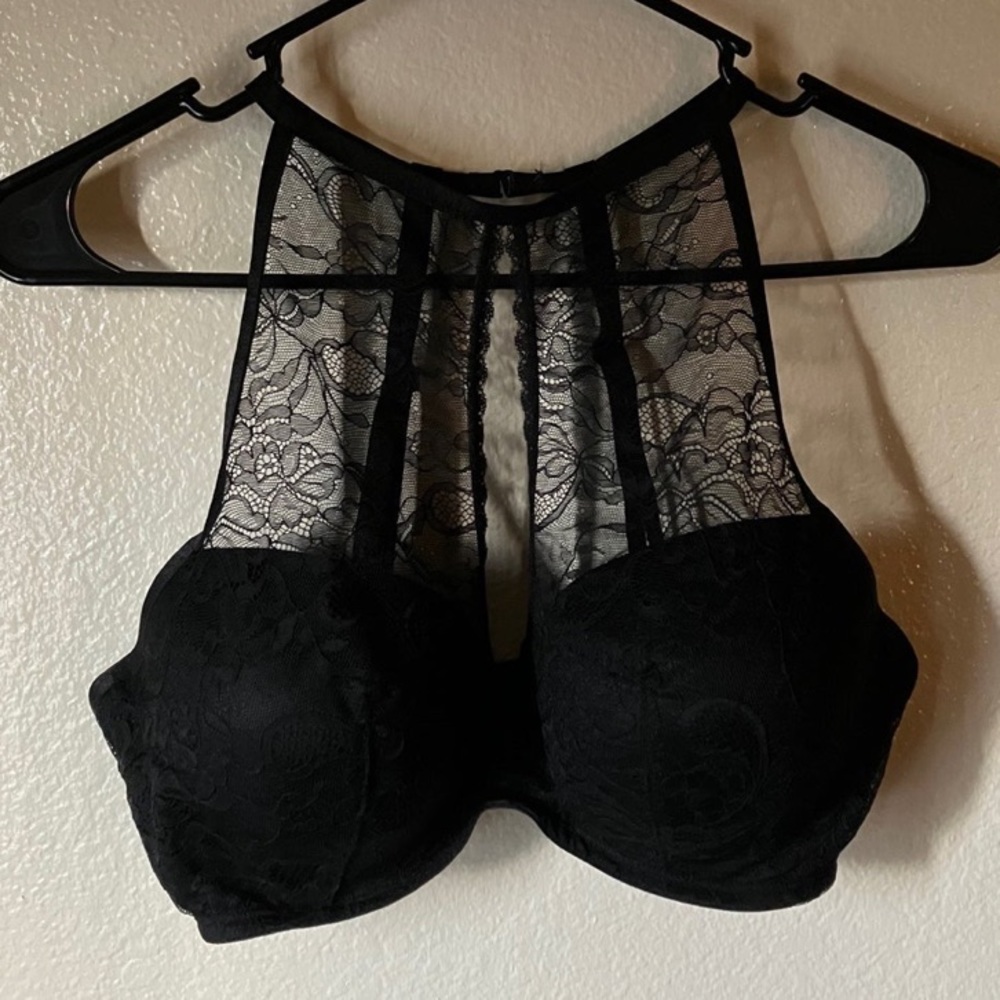 Black Lace Lingerie Bra